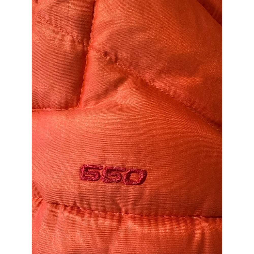 The North Face 550 Down Vest Women's Small Coral Pink Puffer Quilted Lightweight - Picture 2 of 7